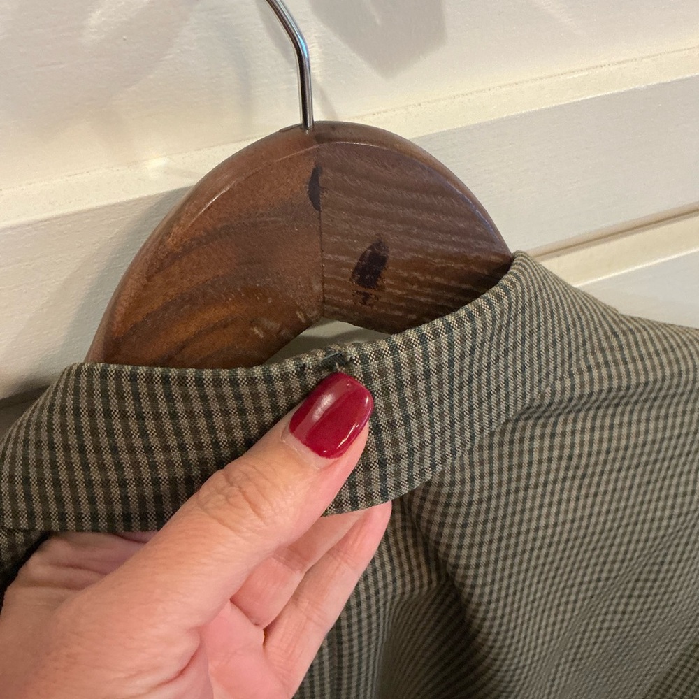 Houndstooth Blazer in Brown checked with beautiful fall colors - Picture 8 of 8